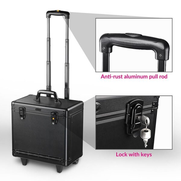 Byootique Hair Stylist Rolling Case Lock Hairdresser Tool Case - Image 7