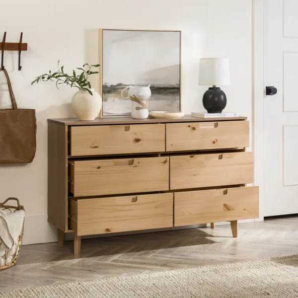 Yarber Groove 6 Drawer Double Dresser - Image 36