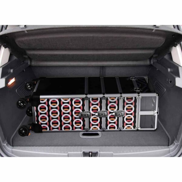 Byootique 4 in 1 Rolling Makeup Case with Circle Pattern Lockable - Image 7