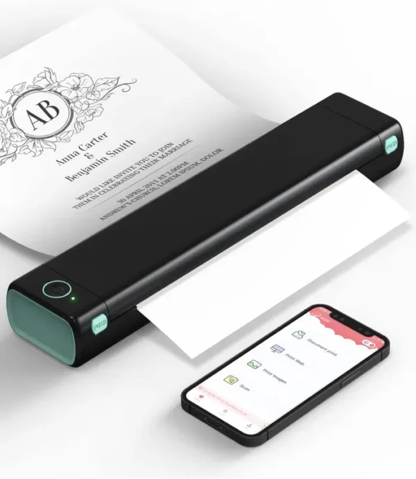👜💯Inkless Portable Bluetooth Printer