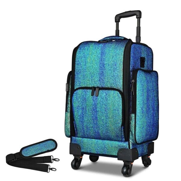 Byootique Makeup Case on Wheels with Trays & Large Capacity - Image 3