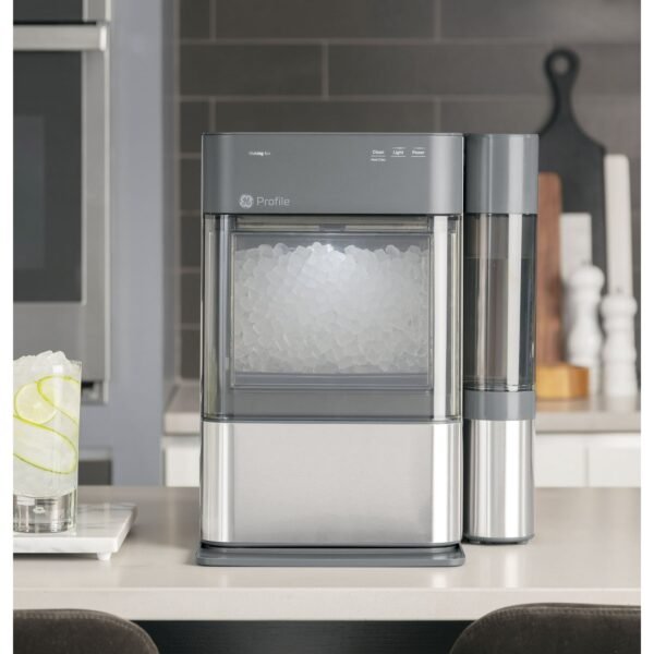 GE Profile Opal 2.0 | Countertop Nugget Ice Maker with side tank | Ice Machine with WiFi Connectivity | Stainless Steel