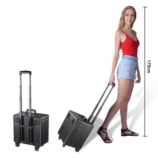 Byootique Hair Stylist Rolling Case Lock Hairdresser Tool Case - Image 4