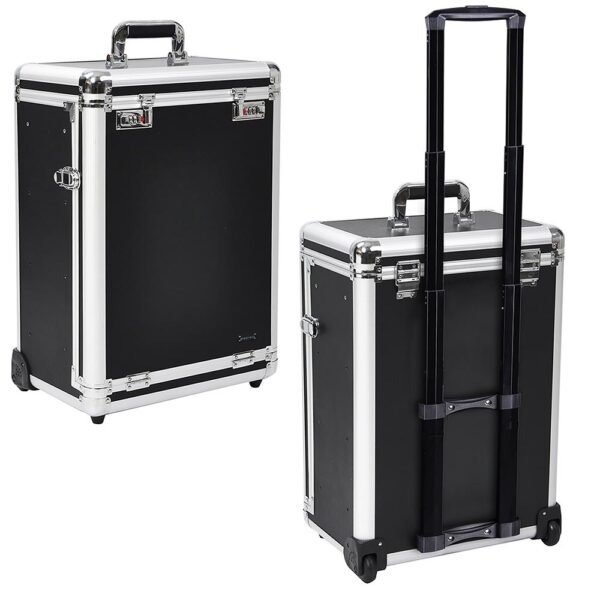 Byootique Rolling Cosmetic Makeup Case w/ 4-DrBlack - Image 2