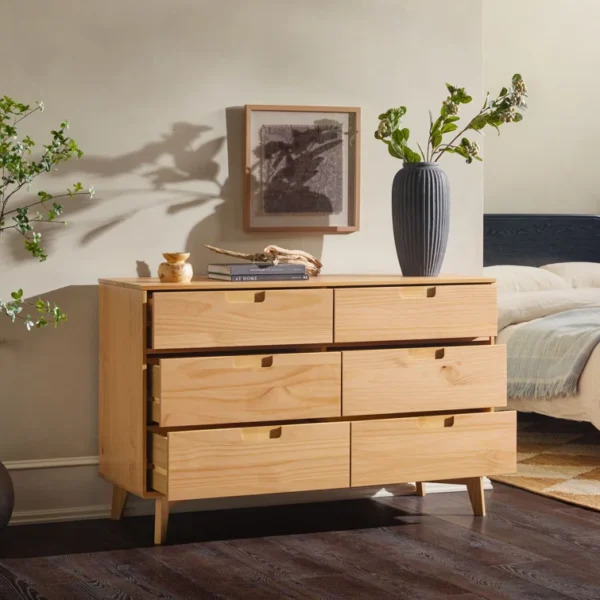 Yarber Groove 6 Drawer Double Dresser - Image 50