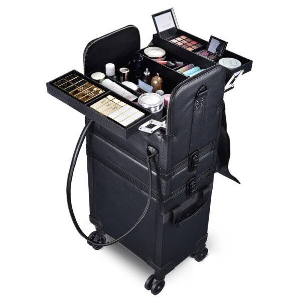 Byootique Makeup Artist Case on Wheels Hairstylist Case - Image 8
