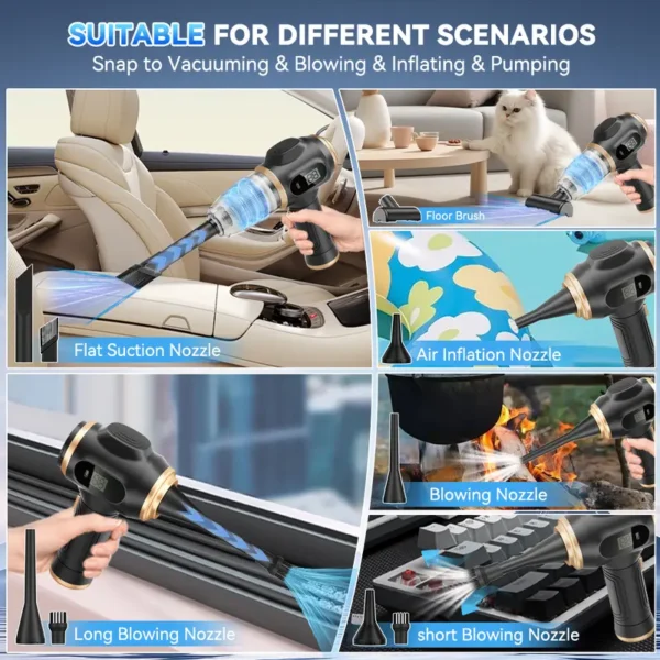 🔥6-in-1 portable vacuum cleaner with smart display - Image 3