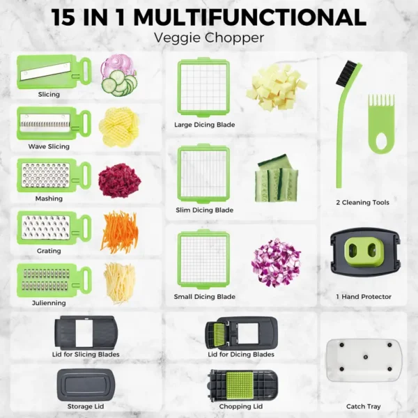 🔥8-in-1 vegetable slicing tool - Image 3