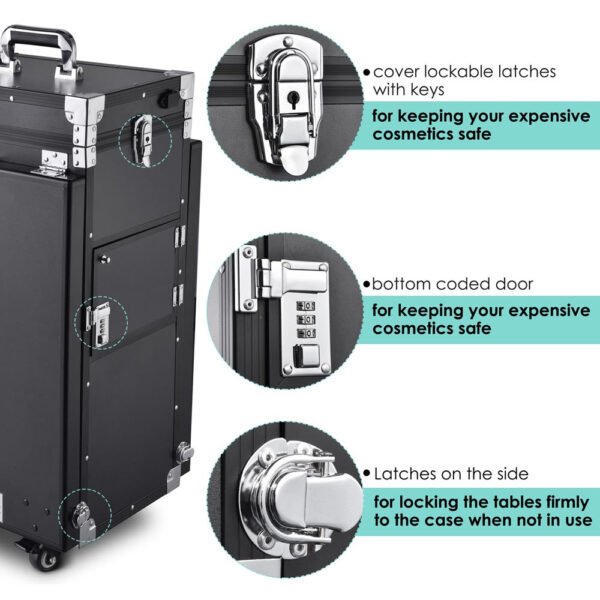 Byootique Double Makeup Hairstylist Nail Table Station - Image 9