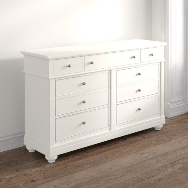Jaclin 7 Drawer 66'' W Solid Wood Dresser - Image 4
