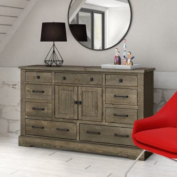 Casserly 9 Drawer 66'' W Solid Wood Combo Dresser - Image 7