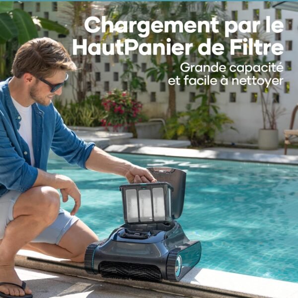 AIPER Scuba S1 Robot Pool Floor and Walls, Water Line, Cordless Pool Vacuum, 4 Modes, 150Min Battery Life, Climbing Walls, Intelligent Navigation 2.0, Ideal for In-Ground Pools 150㎡ - Image 4