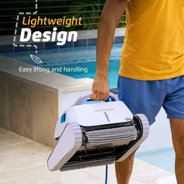 Dolphin Proteus DX4 Automatic Robotic Pool Vacuum Cleaner, Wall Climbing, Waterline Scrubber Brush, Ideal for In-Ground Pool up to 50 FT in Length - Image 8