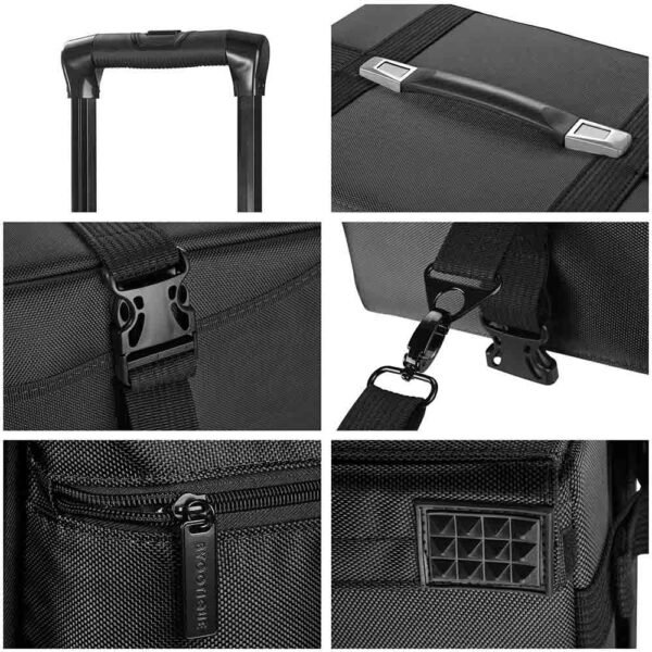 Byootique 2 in 1 Rolling Makeup Suitcase with Drawers Nylon - Image 11
