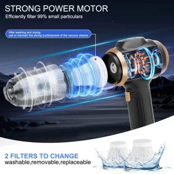 🔥6-in-1 portable vacuum cleaner with smart display - Image 6