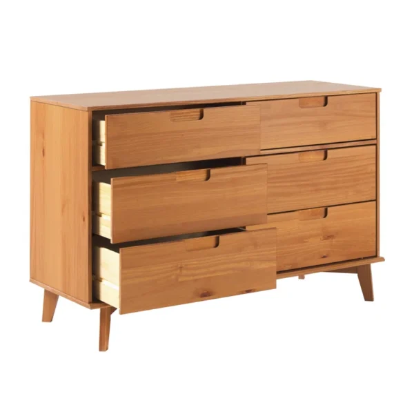 Yarber Groove 6 Drawer Double Dresser - Image 2