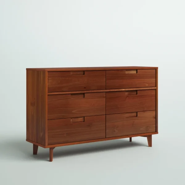Yarber Groove 6 Drawer Double Dresser - Image 17