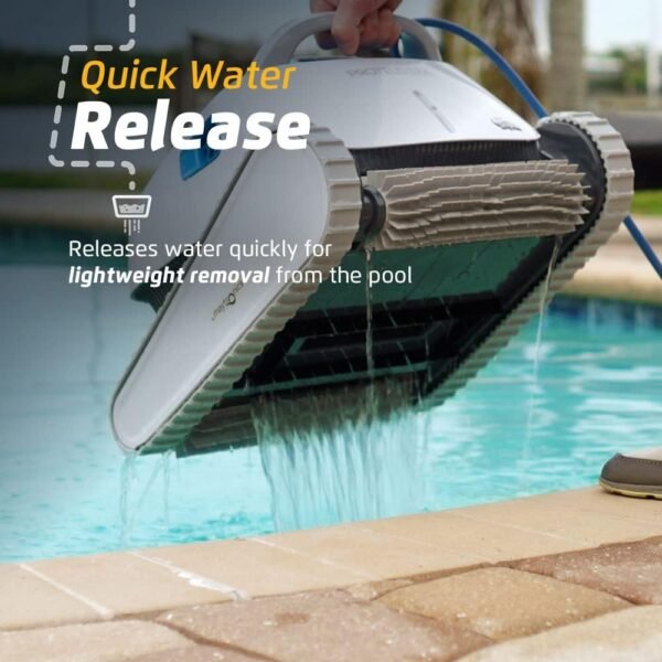 Dolphin Proteus DX4 Automatic Robotic Pool Vacuum Cleaner, Wall Climbing, Waterline Scrubber Brush, Ideal for In-Ground Pool up to 50 FT in Length - Image 7