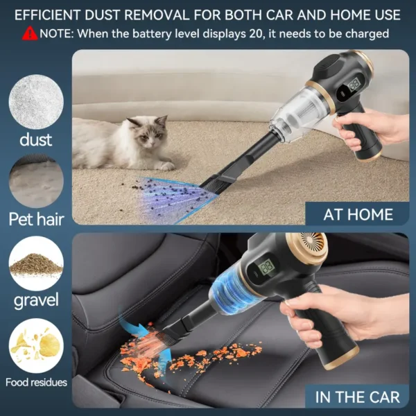 🔥6-in-1 portable vacuum cleaner with smart display - Image 7