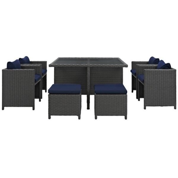 Tripp Square 6 - Person 52.5'' Long Dining Set with Cushions - Image 7