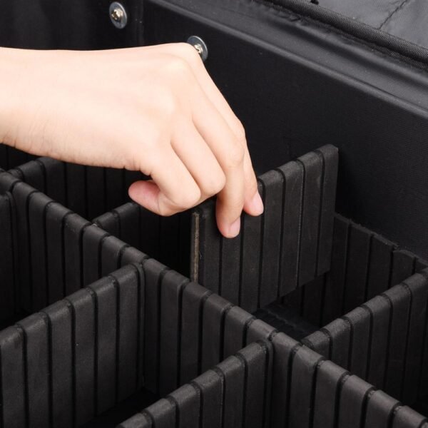 Byootique Rolling Makeup Case on Wheels Cosmetic Organizer 1680D Oxford - Image 4