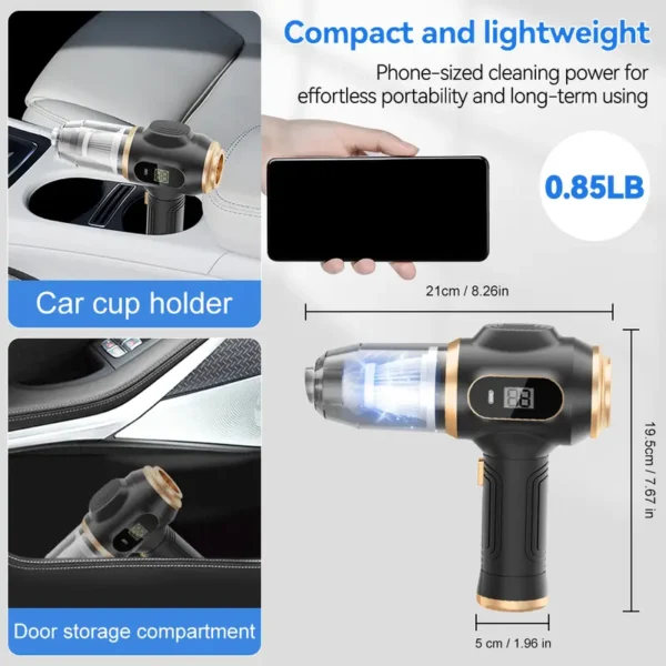 🔥6-in-1 portable vacuum cleaner with smart display - Image 8