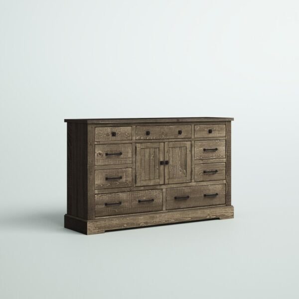 Casserly 9 Drawer 66'' W Solid Wood Combo Dresser - Image 3
