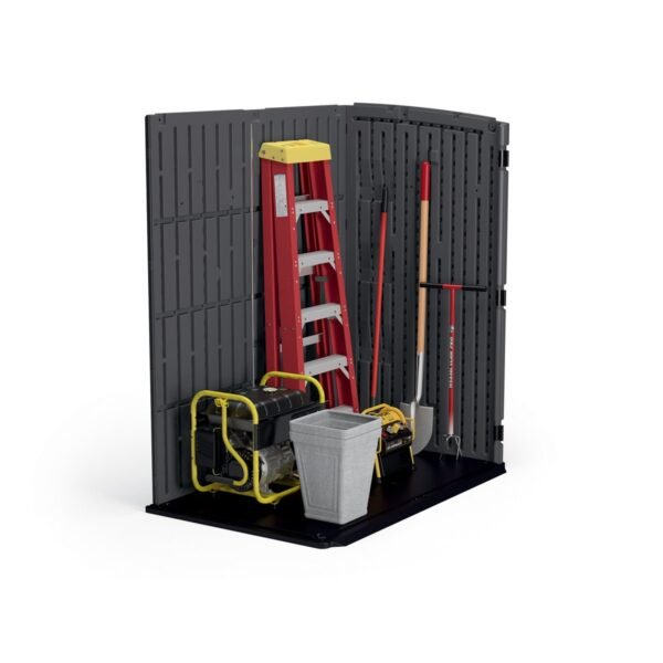 Suncast 5 ft. 10.5 in. W x 3 ft. 8.25 in. D Resin Vertical Storage Shed - Image 4