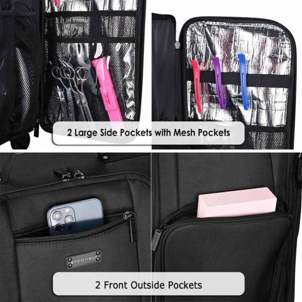 Byootique Rolling Case with Detach Trolley Wheels & Compartments - Image 7