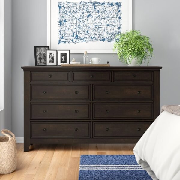 Woodside 9 Drawer 66'' W Dresser - Image 4