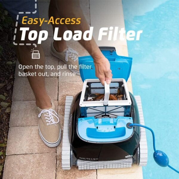 Dolphin Nautilus CC Automatic Robotic Pool Vacuum Cleaner Wall Climbing Scrubber Brush - Image 2