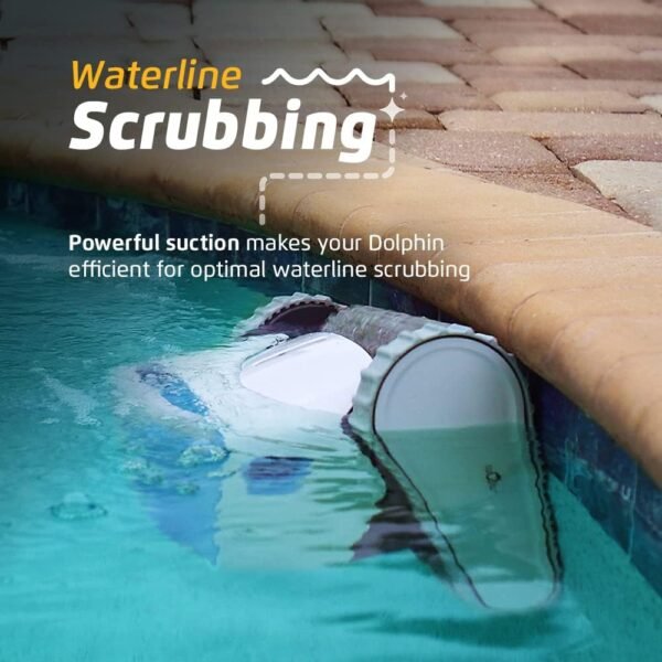 Dolphin Proteus DX4 Automatic Robotic Pool Vacuum Cleaner, Wall Climbing, Waterline Scrubber Brush, Ideal for In-Ground Pool up to 50 FT in Length - Image 4