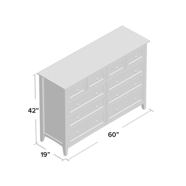 Mowgli 8 Drawer 60'' W Double Dresser - Image 5