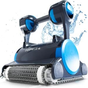Dolphin Premier Robotic Pool Cleaner (2025 Model) with Multimedia, Oversized Leaf Bag, Standard & Ultrafine Filters, Weekly Timer, Waterline Cleaning & More — for In-ground Swimming Pools up to 50ft