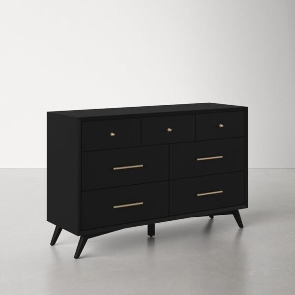 7 Drawer Williams 56'' W Solid Wood Dresser - Image 3