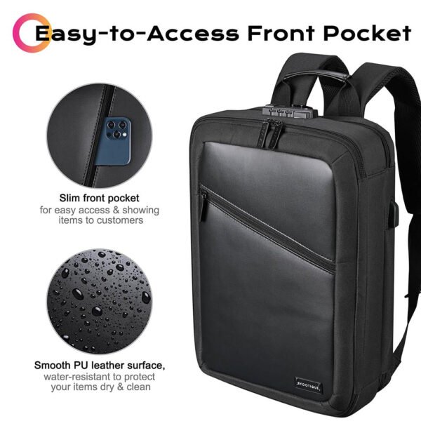 Byootique Pro Artist Makeup Backpack with Dividers TSA Lock - Image 6
