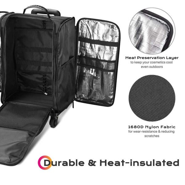 Byootique Rolling Case with Detach Trolley Wheels & Compartments - Image 6