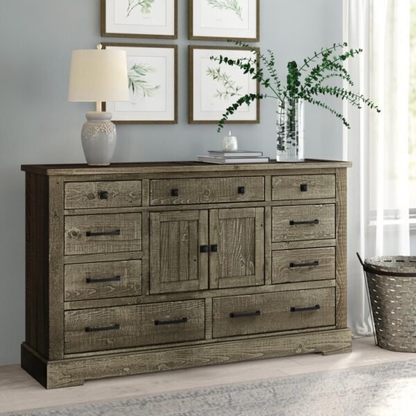 Casserly 9 Drawer 66'' W Solid Wood Combo Dresser - Image 6