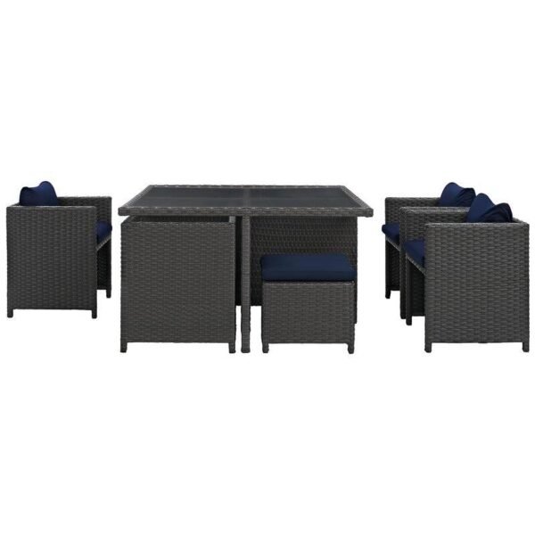Tripp Square 6 - Person 52.5'' Long Dining Set with Cushions - Image 8