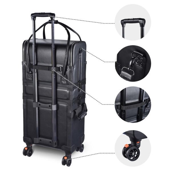 Byootique Makeup Artist Case on Wheels Hairstylist Case - Image 9