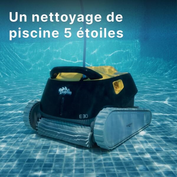 Dolphin E30 Electric Pool Cleaner Robot - Wall Cleaning, In-Ground Pool Up to 12 m - Image 3