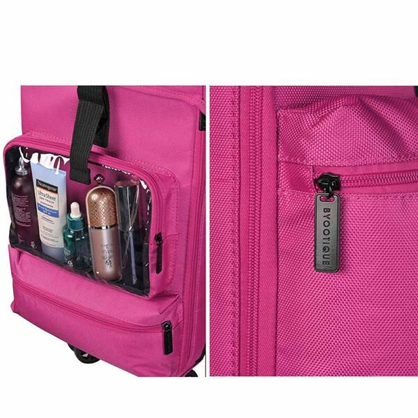 Byootique Rolling Makeup Suitcase with Drawers Nylon - Image 6