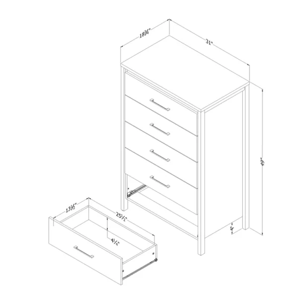 Gravity 5 - Drawer Dresser - Image 25
