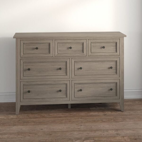 7 Drawer 61'' W Solid Wood Dresser - Image 4