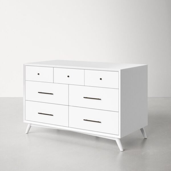 7 Drawer Williams 56'' W Solid Wood Dresser - Image 7