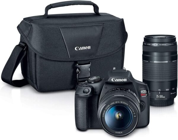 Canon EOS Rebel T7 DSLR Camera with 18-55mm Lens | Built-in Wi-Fi | 24.1 MP CMOS Sensor | DIGIC 4+ Image Processor and Full HD Videos