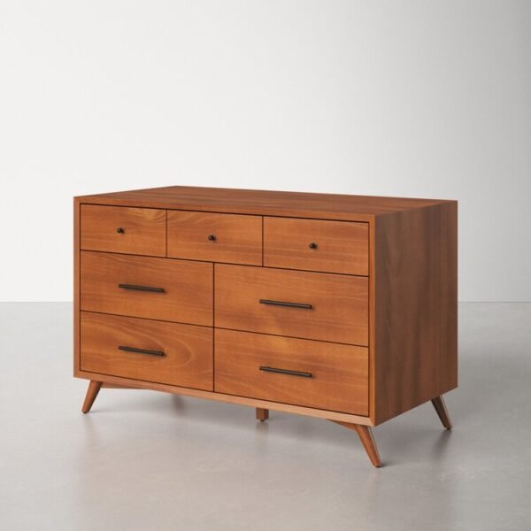 7 Drawer Williams 56'' W Solid Wood Dresser - Image 2