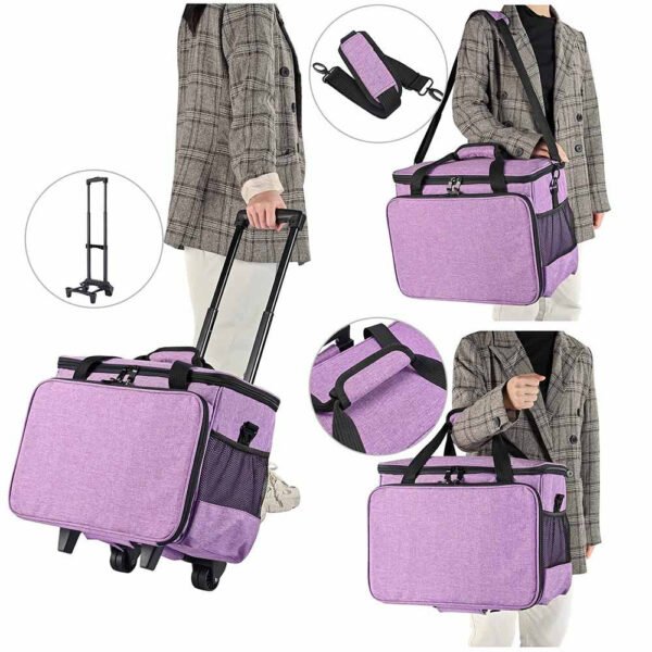 Yescom Rolling Sewing Machine Tote Trolley on Wheels - Image 3