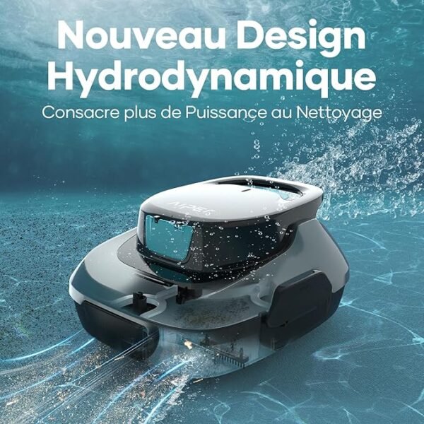 AIPER Scuba SE Robot Pool, Cordless Pool Vacuum, 90 Minutes Cleaning, Automatic Parking Function, Compact and Lightweight Pool Cleaner, Ideal for Above Ground Pools 80㎡ - Image 2