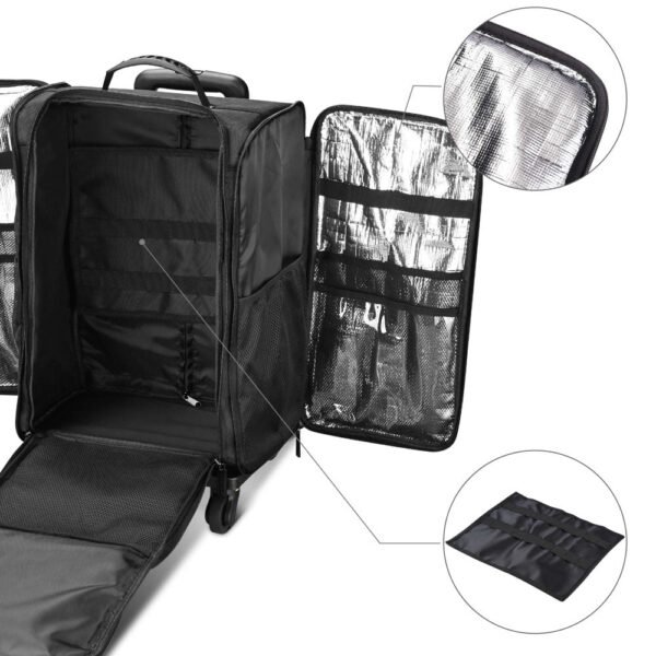 Byootique Rolling Case with Detach Trolley Wheels & Compartments - Image 4